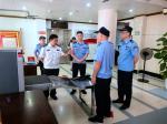 7月2日，三明中院法警支队肖剑鹏支队长带队到三元法院检查督导机关安保工作